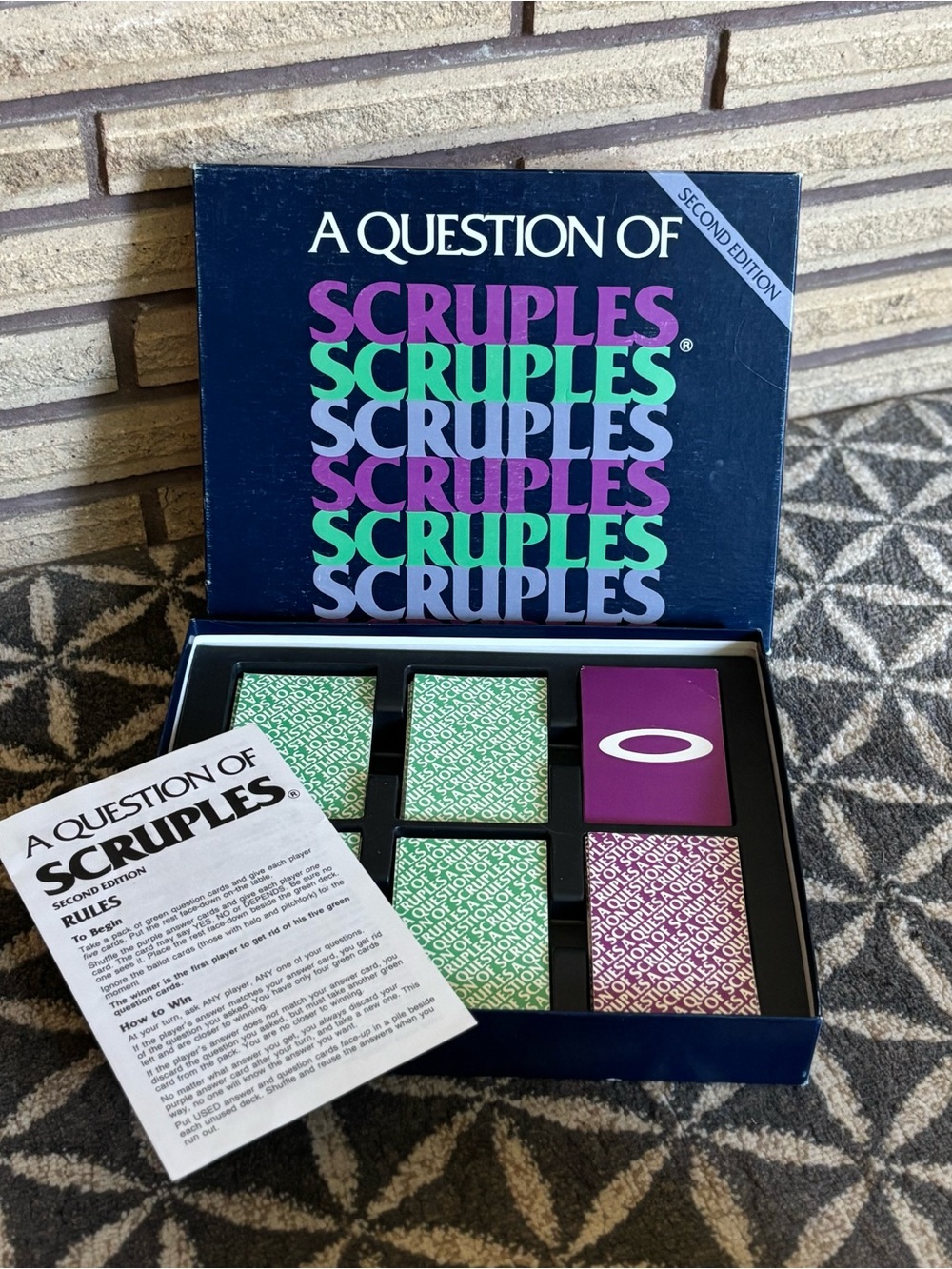 Question of Scruples Game - 2nd ed - 1986 - Moral Dilemmas Game - 80's Game